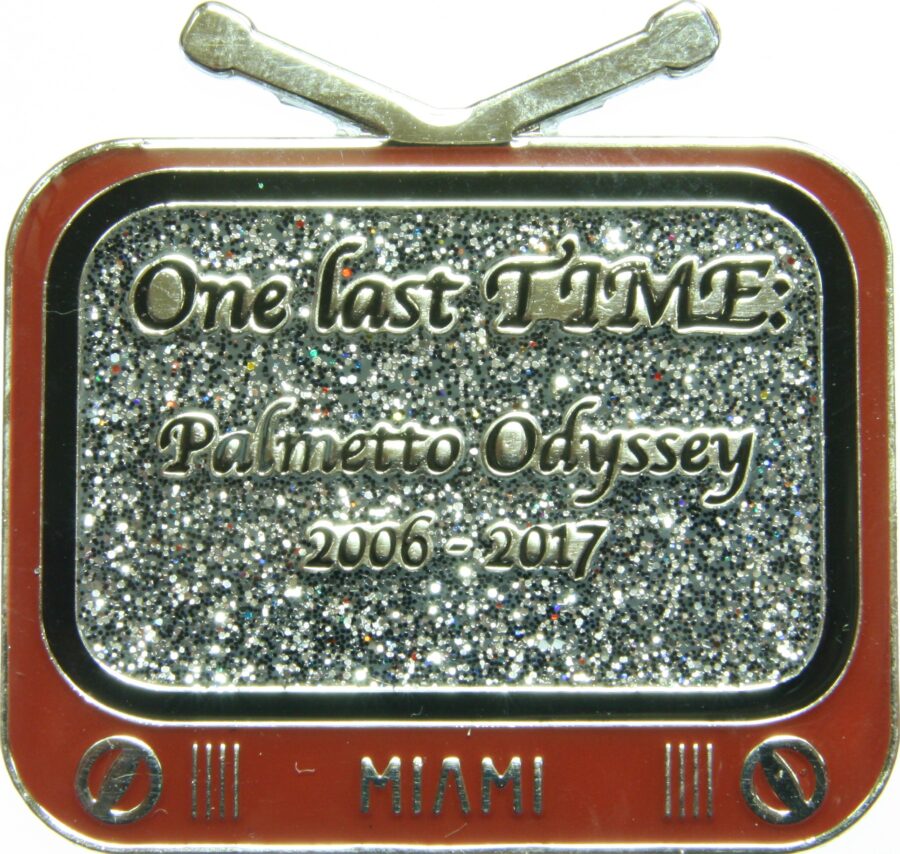 Custom Odyssey Trading Pins of Glittery Retro TV