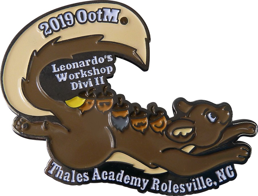 Custom Odyssey Trading Pins of Squirrel and Acorns