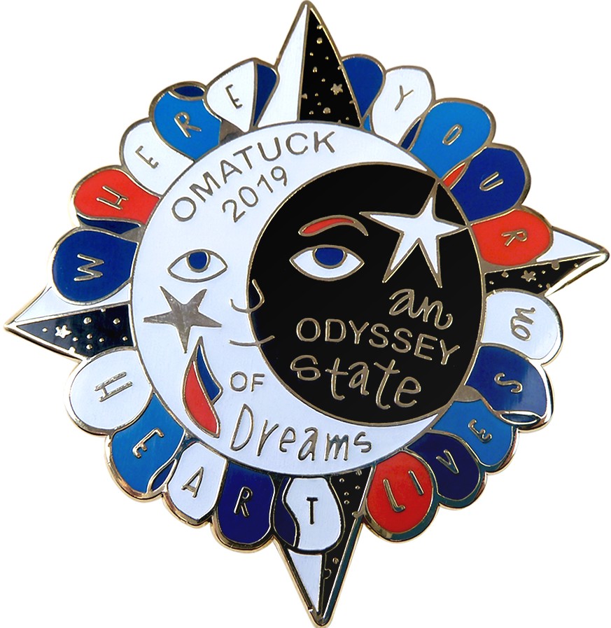 Odyssey Pins Company Design of Moon and Sun
