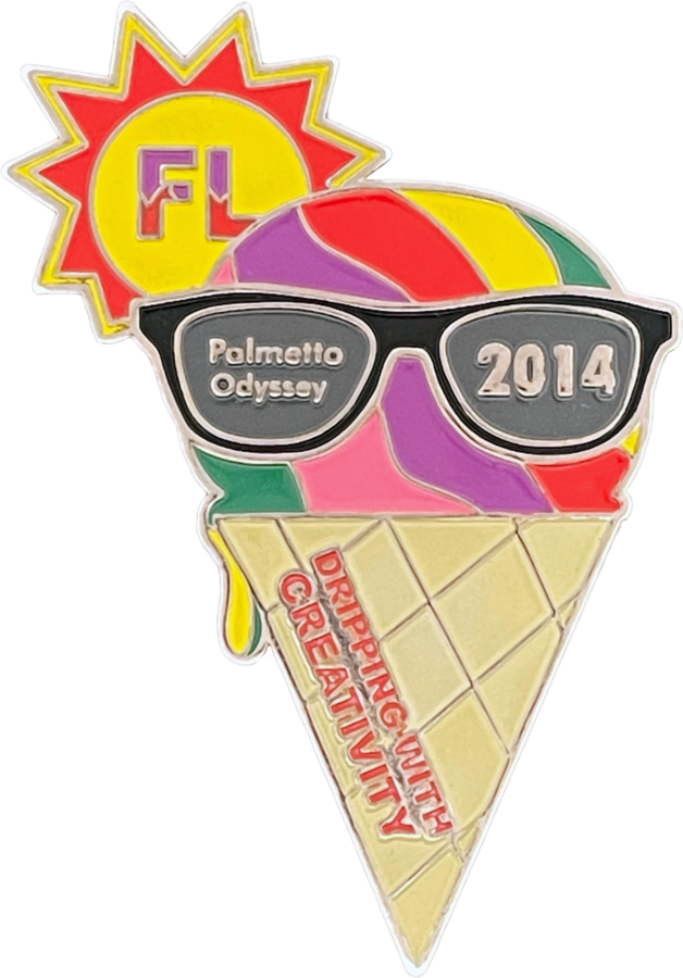 Odyssey of the Mind World Finals pins of Ice Cream Snow Cone Summer Enamel Pin
